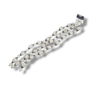 Designs by ME Metal Glass Strand Clear Beads Silver Hardwear Crafting Beads